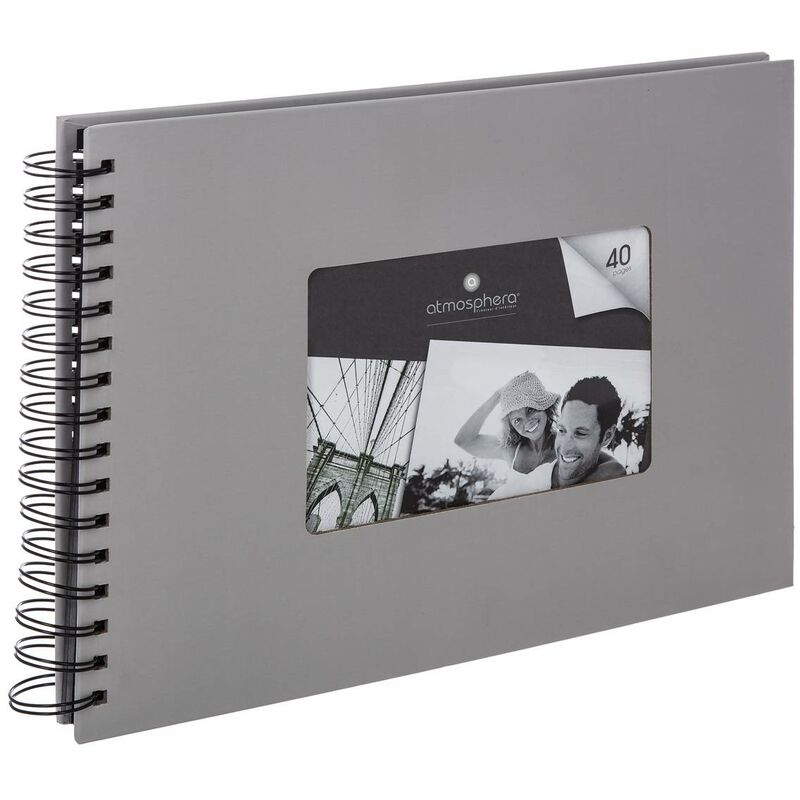 foto del prodotto album a spirale ethan 160 foto grigio atmosphera cr ateur d int rieur