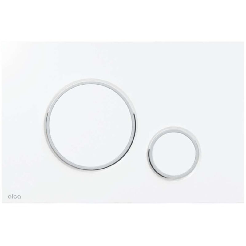 foto del prodotto alca drain thin comando a filo, bianco cromo lucido m770