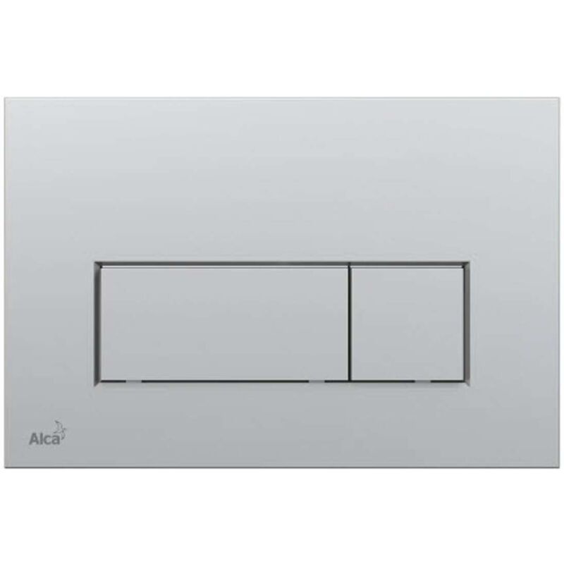 foto del prodotto alca - piastra di comando a doppio tocco, cromo opaco (m572)