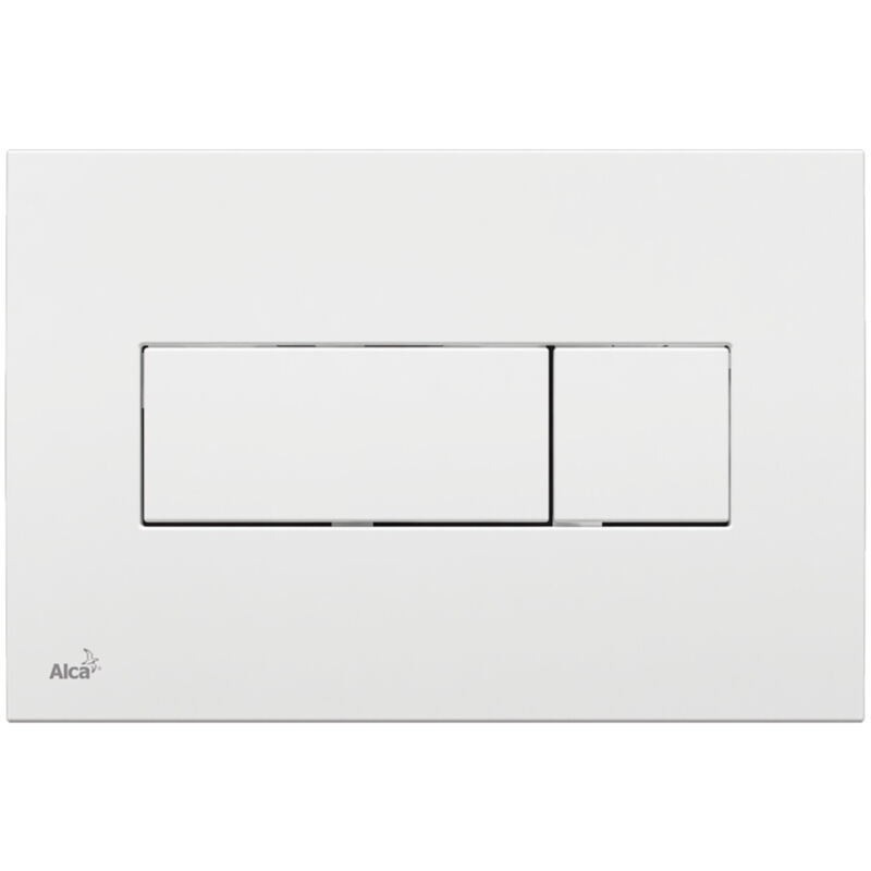 foto del prodotto alca placca di comando alca two touch per wc sospeso, bianco lucido m370 