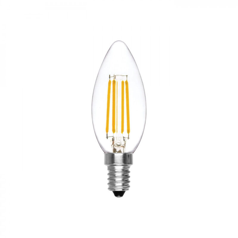 foto del prodotto alca power c35 4w 220v 450lm 4000k e14 lampada ad oliva a filamento a led
