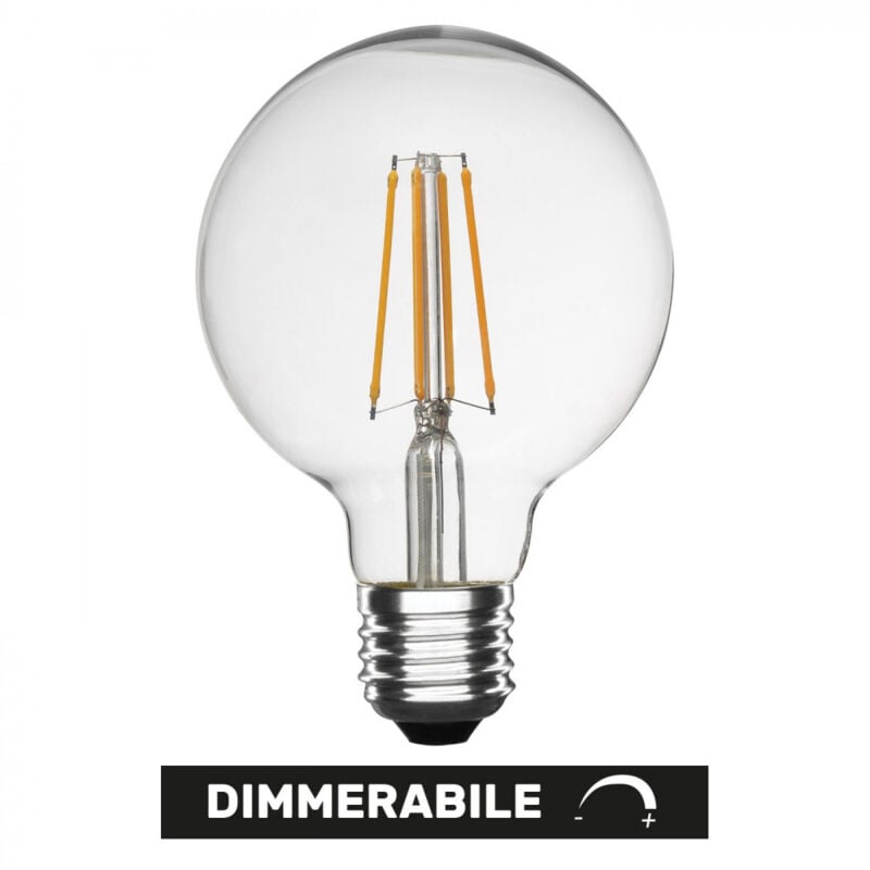 foto del prodotto alca power g125 10w 220v 1400lm 2700k e27 lampada a globo dimmerabile a led
