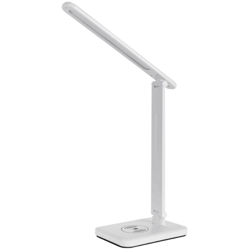 foto del prodotto alca power vera lampada da tavolo 5w 250lm con caricatore wireless per smartphone