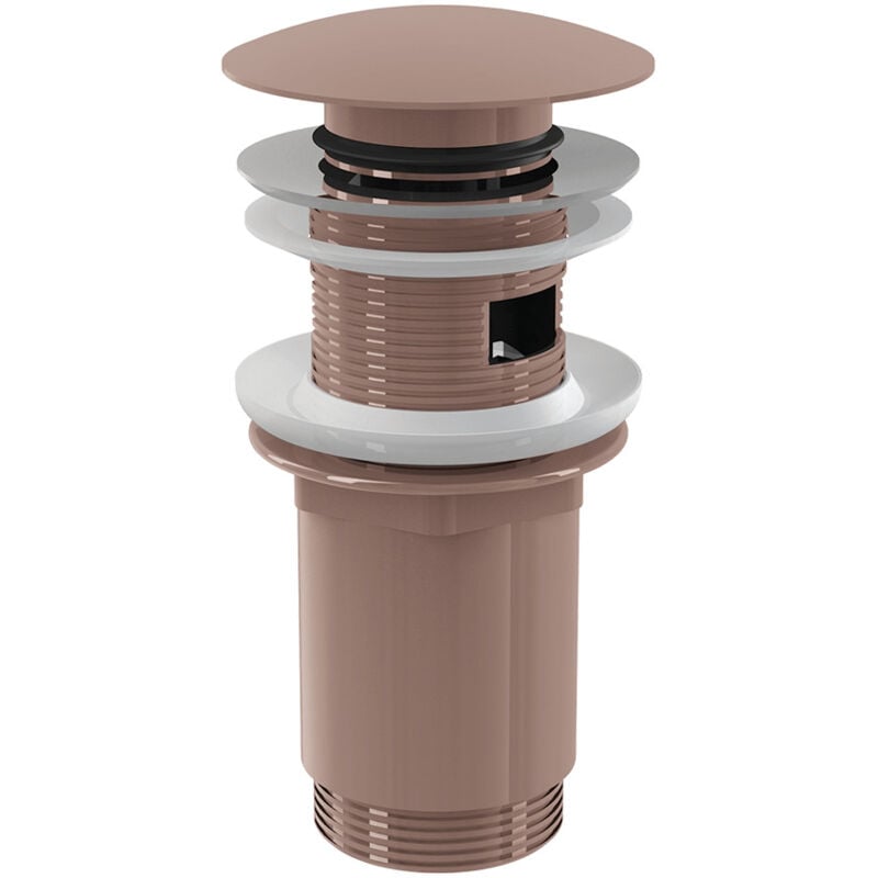 immagine 0 del prodotto alca scarico per lavabo clic clac 5 4 con troppopieno, oro rosa bross a392 rg b 