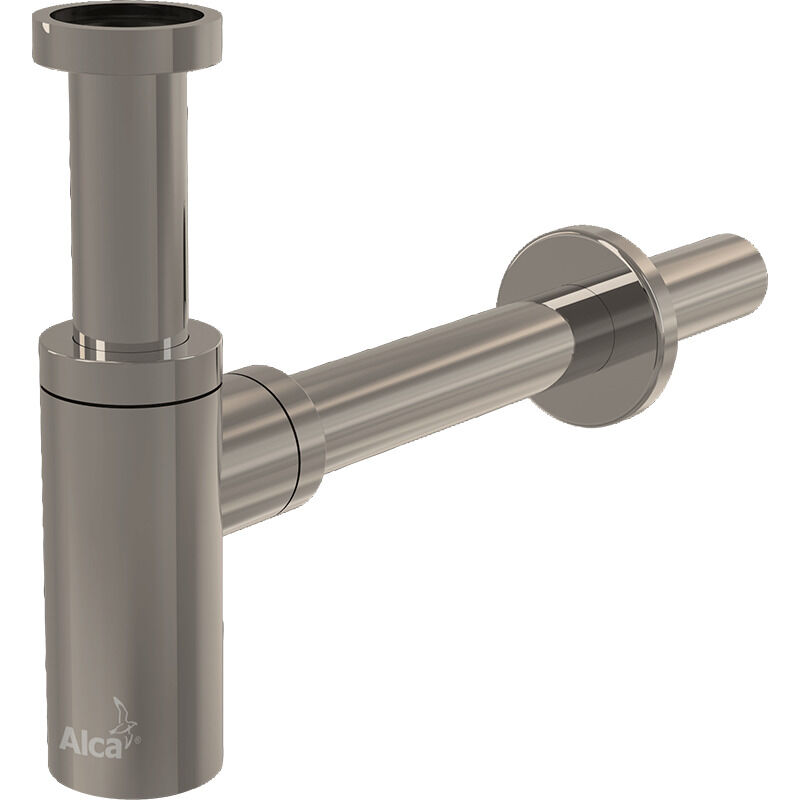 foto del prodotto alca sifone per lavabo dn32, nichel a400 n p 