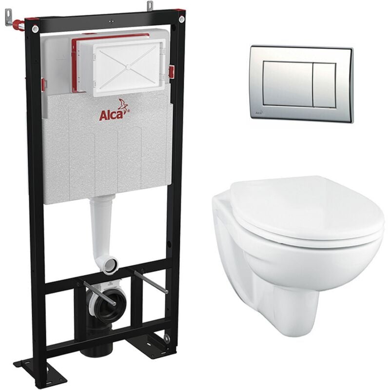 foto del prodotto alca telaio di supporto autoportante wc sospeso senza flangia placca cromata lucida porcher 1 