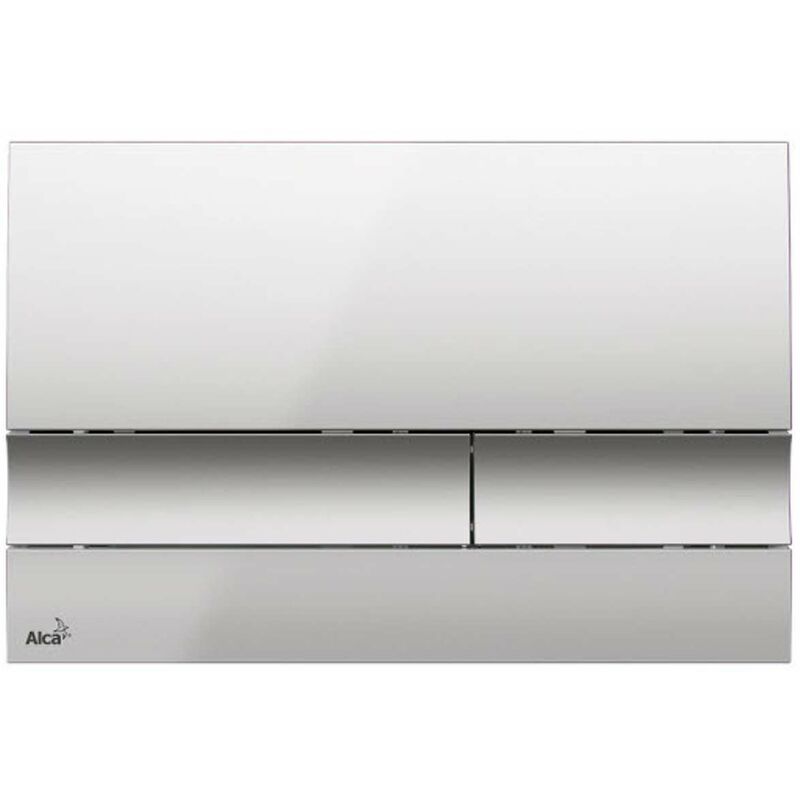 foto del prodotto alcadrain basic placca di comando, cromo opaco m1722