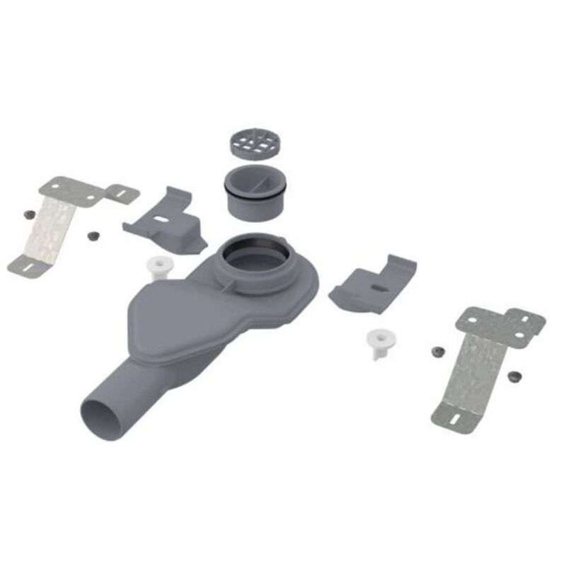 foto del prodotto alcadrain canaline sifone per pozzetto a pavimento, extra basso dn 40 apz s6