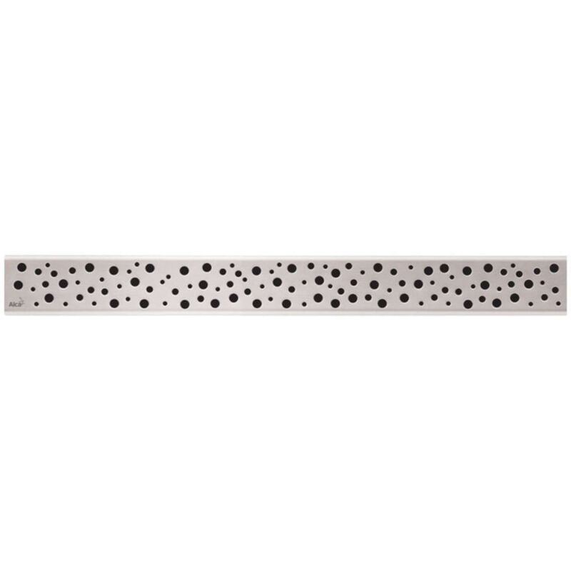 foto del prodotto alcadrain - griglie - griglia per canalina doccia lineare 95 cm, acciaio inox lucido buble-950l