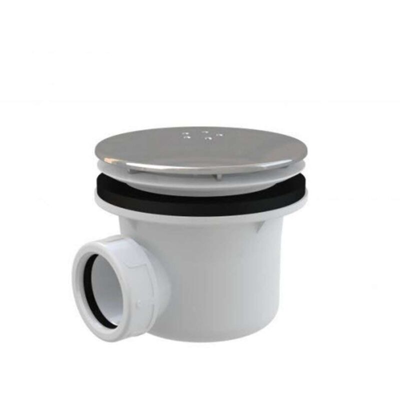 foto del prodotto alcadrain sifoni sifone a trappola, diametro 90 mm, lux metallo lucido a49k