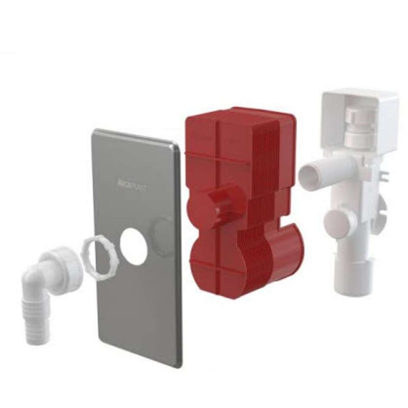 foto del prodotto alcadrain sifoni sifone per lavatrice con aerazione, dn40 e dn50, plastica acciaio inox aps3p