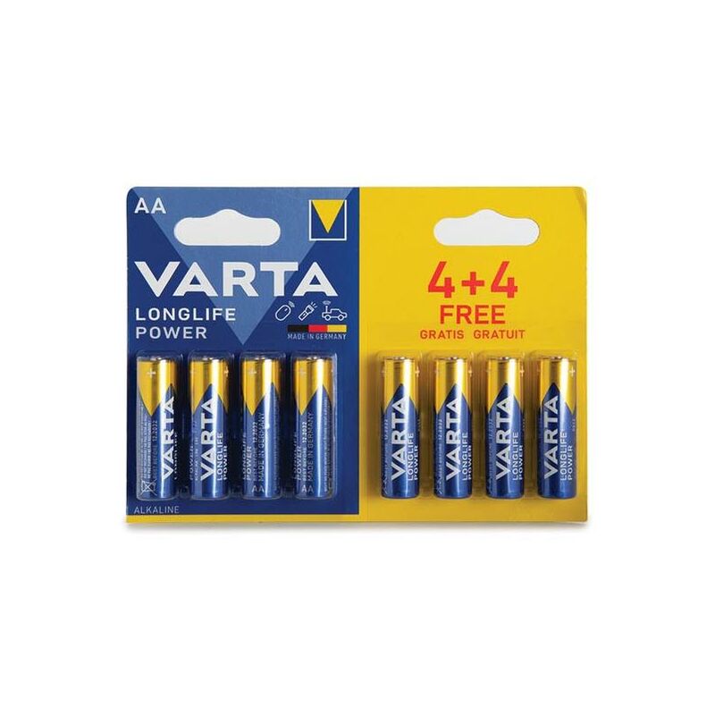 foto del prodotto alcaline aa lr6 1,5v promo pack 4 4 pz 4906.121.448 blister 