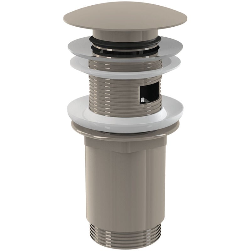 foto del prodotto alcaplast alca scarico per lavabo clic clac 5 4 con troppopieno, nichel a392 n p 