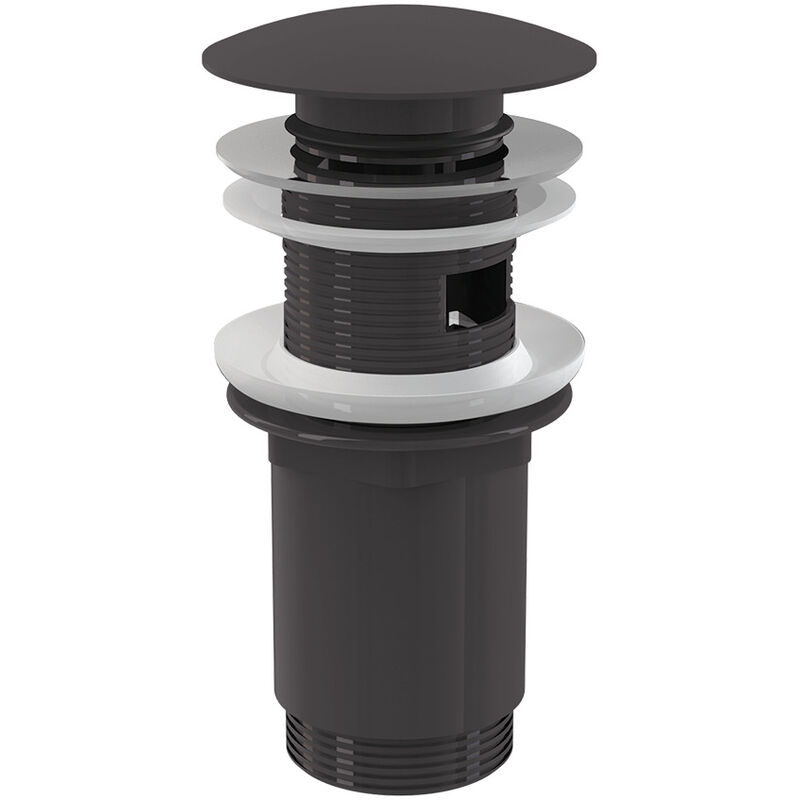 immagine 0 del prodotto alcaplast alca scarico per lavello click clack da 5 4 con troppopieno, canna di fucile spazzolata a392 gm b 