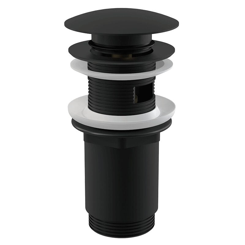 foto del prodotto alcaplast alcadrain accessori piletta di scarico click clack per lavabo, nero opaco a392black