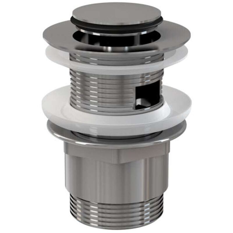 foto del prodotto alcaplast alcadrain accessori scarico per lavabo 5 4 con troppopieno, clickclack, metallo a39