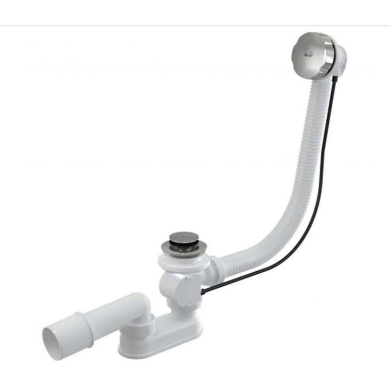 immagine 0 del prodotto alcaplast alcadrain sistemi di scarico sistema di scarico e troppopieno per vasca da bagno, lunghezza 570 mm, cromo a55k