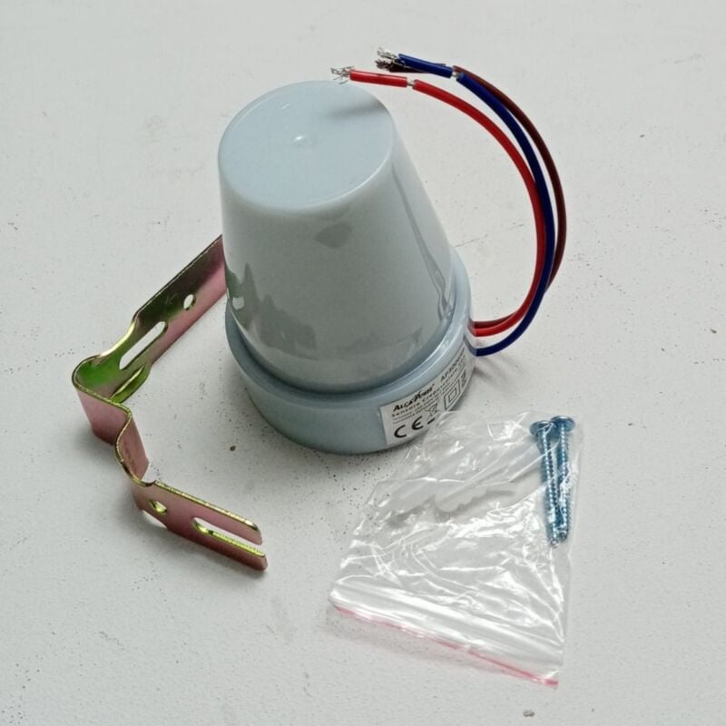 foto del prodotto alcapower alca power sensore crepuscolare 10a ip44 con angolo di rilevamento di 360 