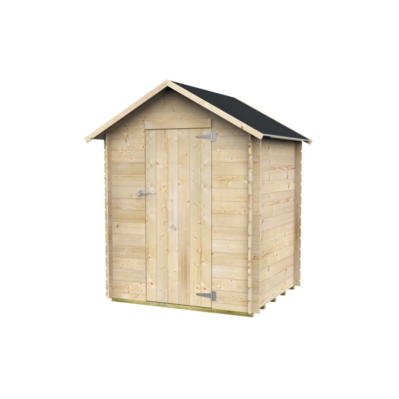 foto del prodotto alce casetta in legno da giardino marcella in abete 146x130cm