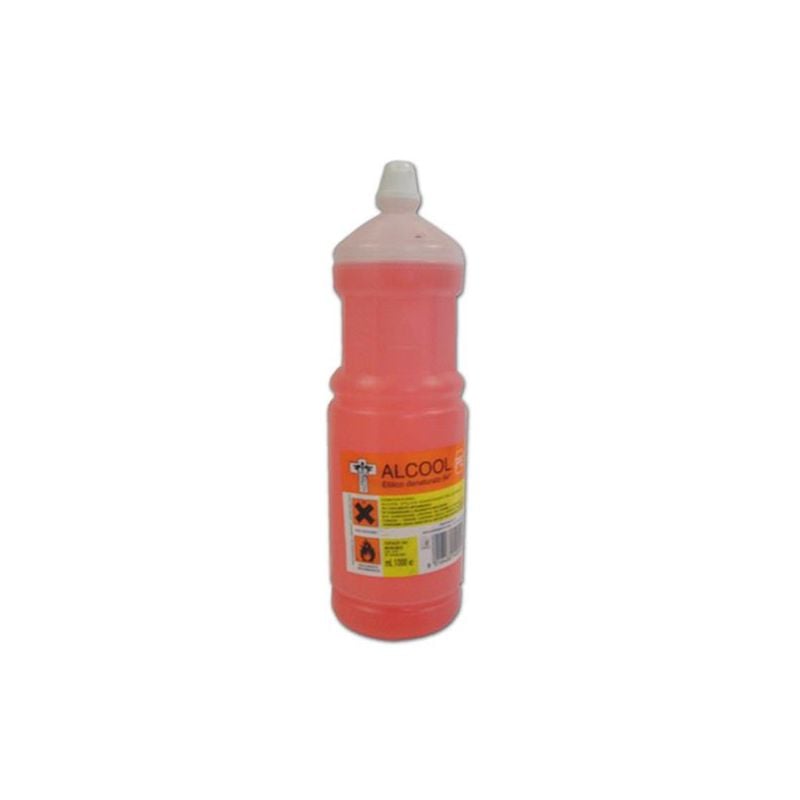 foto del prodotto alcol etilico denaturato colore rosa 94o flacone 1 lt alcool sanificante disinfettante