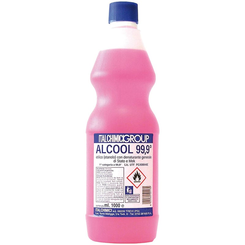 foto del prodotto alcool denaturato 99,9 certificato lt. 1 la sovrana 