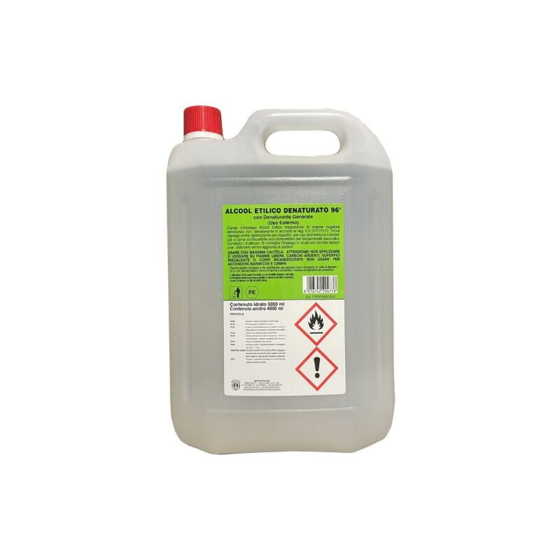foto del prodotto alcool etilico denaturato 96o disinfettante igienizzante 5 lt sprintchimica