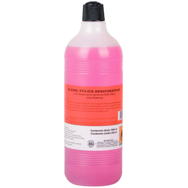 foto del prodotto alcool etilico denaturato rosso 94 1lt