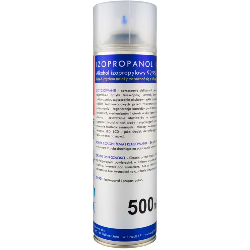 foto del prodotto alcool isopropilico isopropanolo ipa i max 99,9 spray 500ml