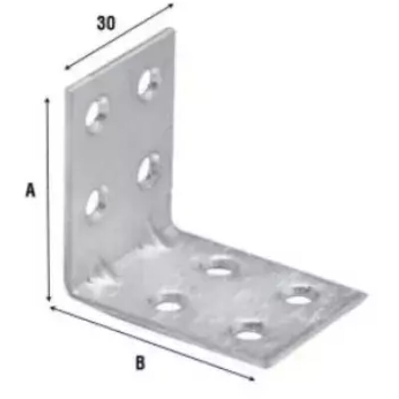 foto del prodotto aldeghi luigi spa - piastrina zinc.ad angolo 8 fori 40x40 mm