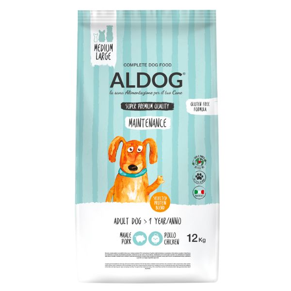 foto del prodotto aldog super premium adult all breeds maintenance 12 kg 1 ordine scegli lo sconto bzr5 bzr20 200 punti fedelt 