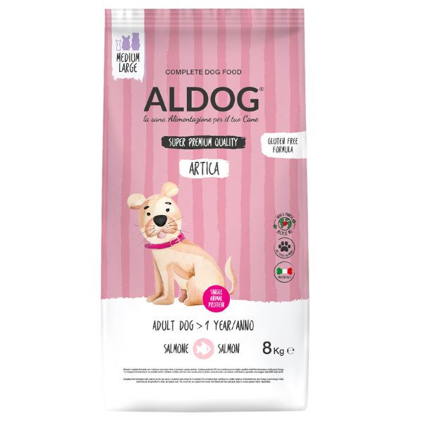 foto del prodotto aldog super premium adult medium large monoproteico artica con salmone 12 kg 1 ordine scegli lo sconto bzr5 bzr20 200 punti fedelt 