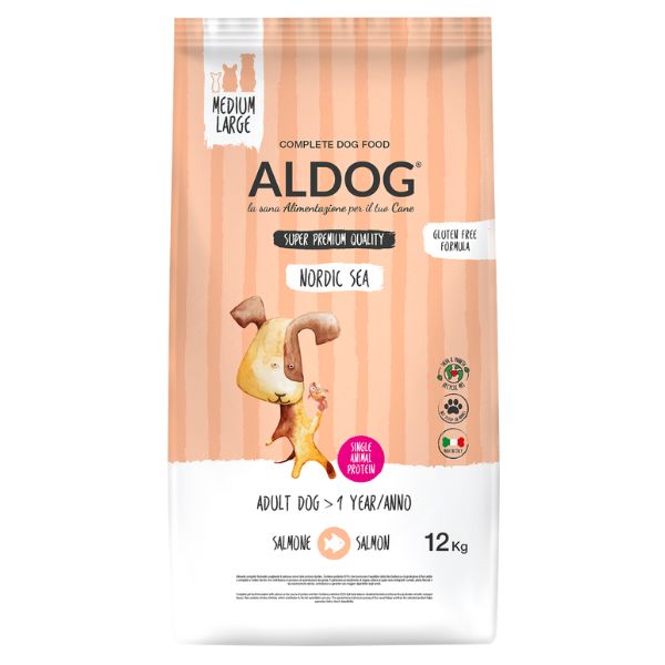 foto del prodotto aldog super premium adult medium large nordic sea 12 kg 1 ordine scegli lo sconto bzr5 bzr20 200 punti fedelt 