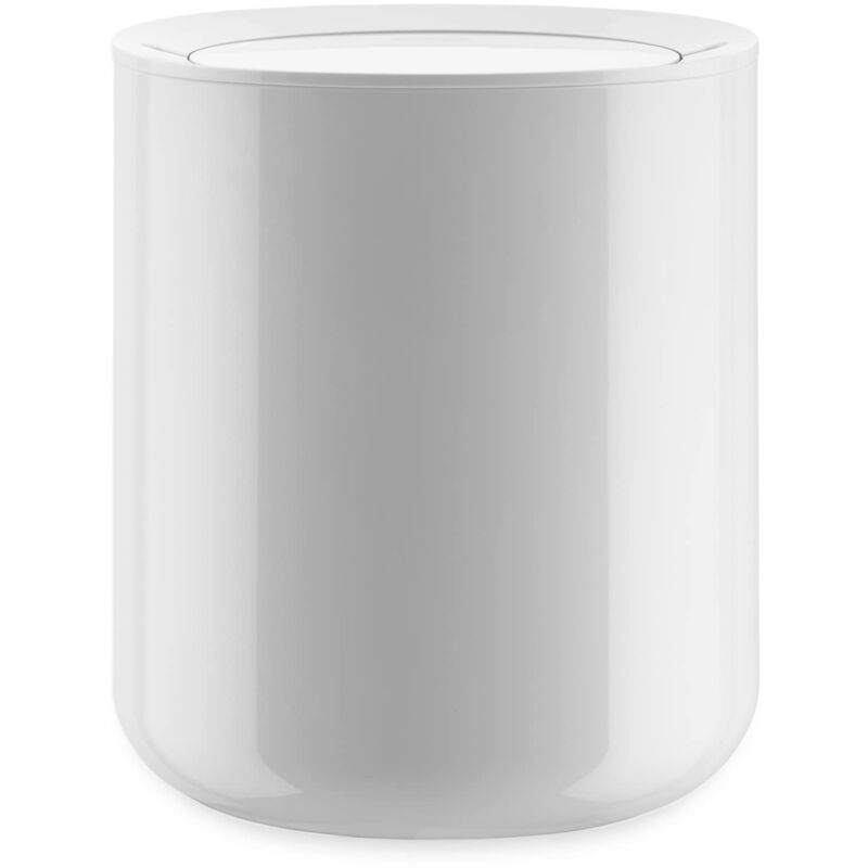 foto del prodotto alessi birillo pl10 w cestino di design in pmma, bianco