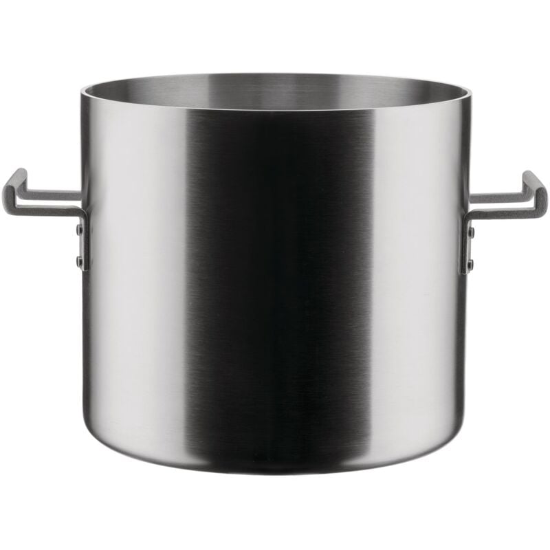 foto del prodotto alessi convivio dc100 24 pentola in trilamina di design, adatta a induzione, in acciaio inossidabile e pvd con fondo in acciaio magnetico, 24 cm,