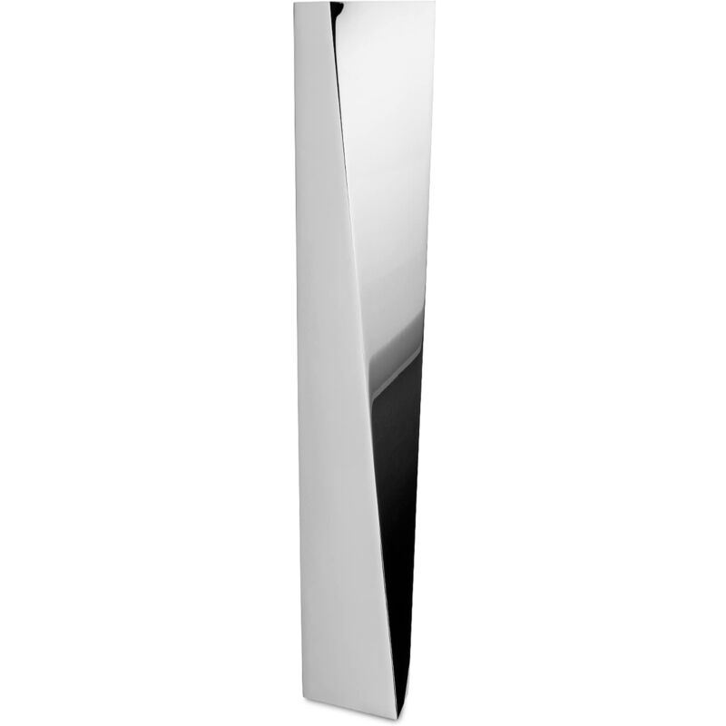 foto del prodotto alessi crevasse zh01 vaso per fiori di design in acciaio inox, lucido