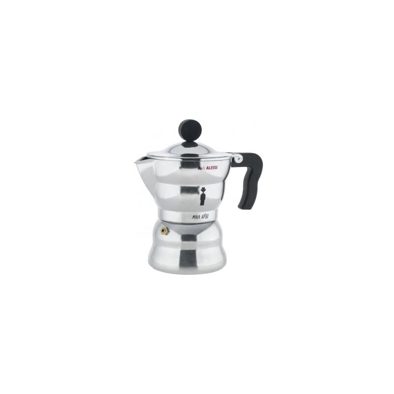 foto del prodotto alessi moka caffettiera italiana alluminio