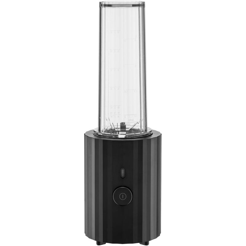 foto del prodotto alessi pliss mdl17 b frullatore personale di design, in resina termoplastica, con contenitori graduati e mini tritatutto in pctg, spina europea
