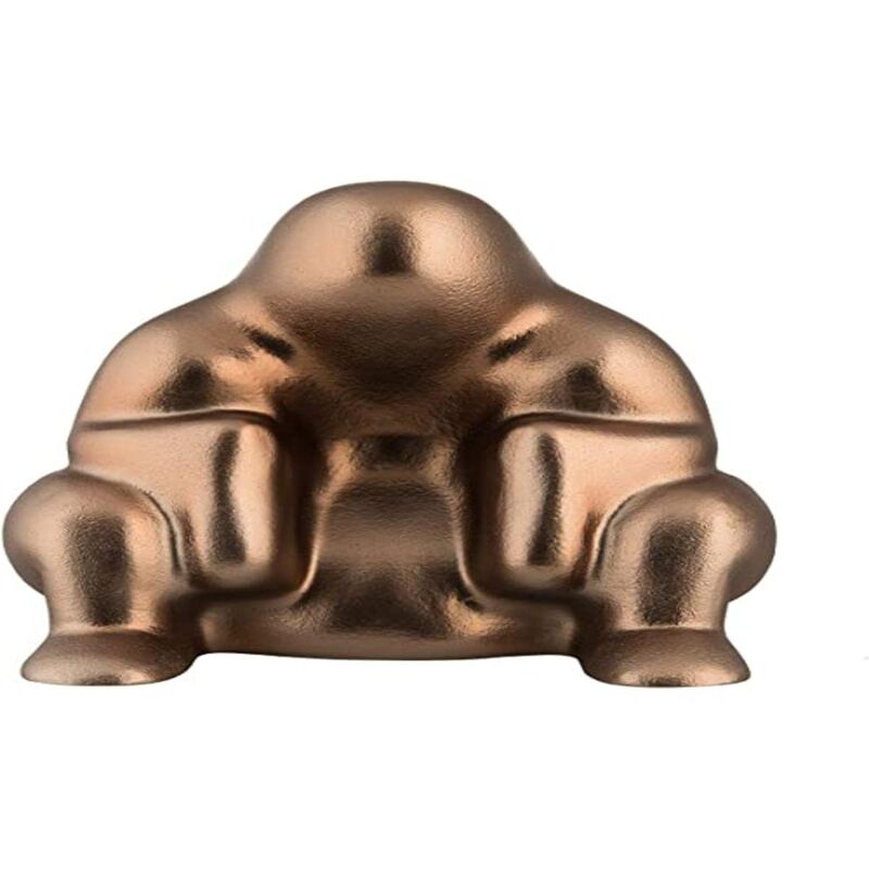 foto del prodotto alessi ps18 bm fermaporta, pvd brown metal, resina termoplastica, 19.5 x 21 x 21