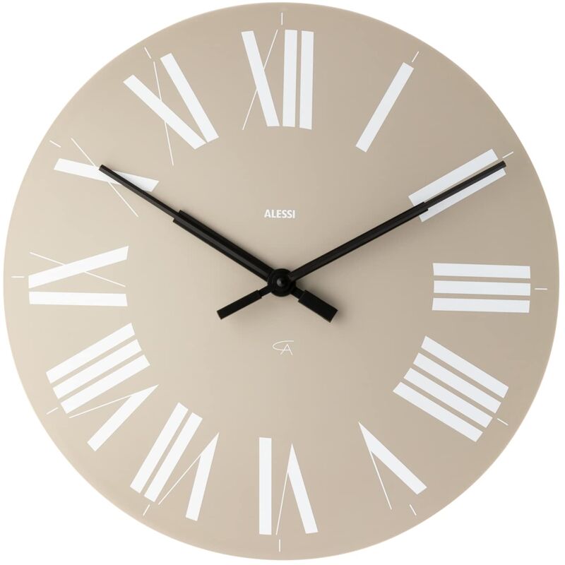 foto del prodotto alessi wall clock aleesi 12 g firenze orologio da parete, abs, grigio bianco