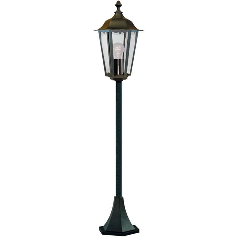 foto del prodotto alex paletto luminoso da esterno 1 luce nero ip44, e27 searchlight