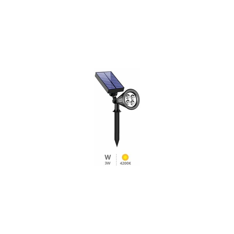 foto del prodotto alezu 4200k ip67 palo da giardino a led solare dimmerabile