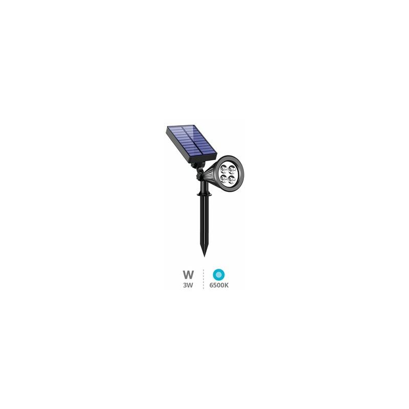 foto del prodotto alezu 6500k ip67 palo da giardino a led solare dimmerabile