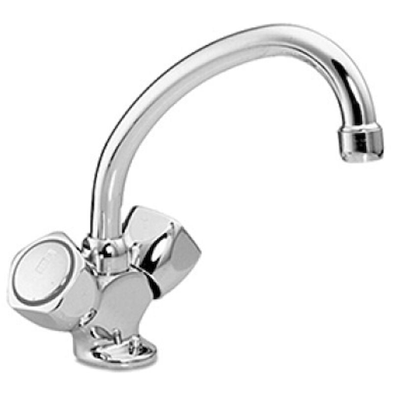 foto del prodotto alfa beta rubinetto cucina tradizionale a bocca alta e girevole codice prod 43410744b101 mamoli