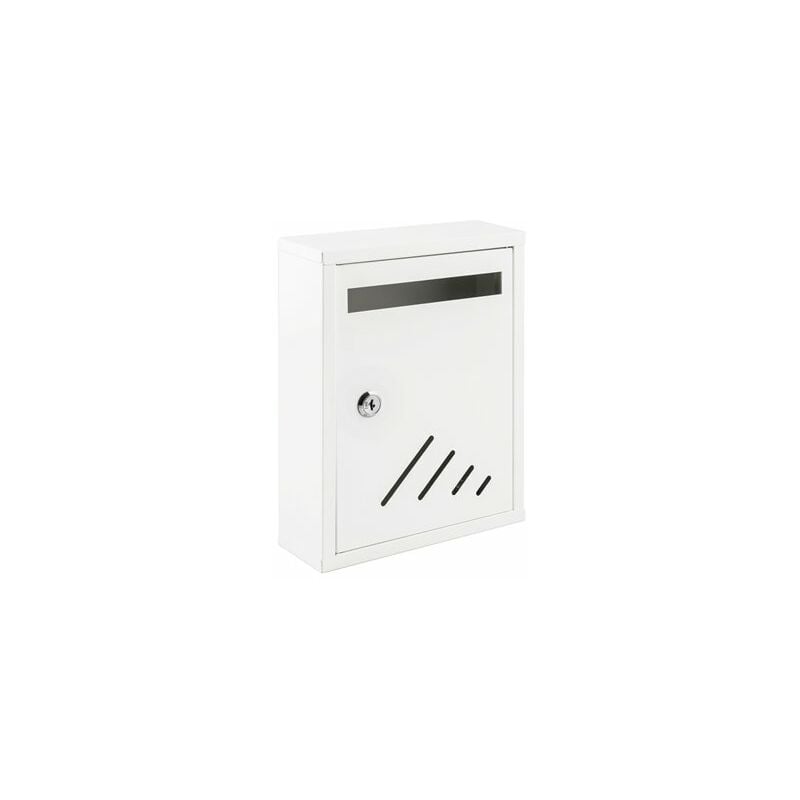 foto del prodotto alfa dyser cassetta postale interna in metallo bianco con maniglia