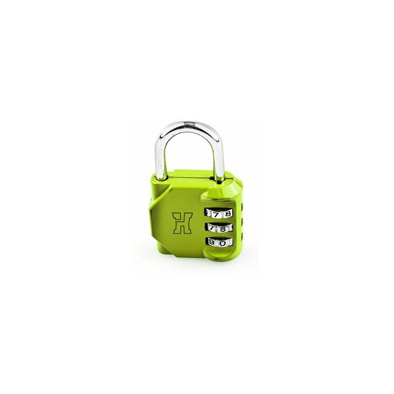 foto del prodotto alfa dyser lucchetto serratura a combinazione lucchetto 3 numeri 30mm verde