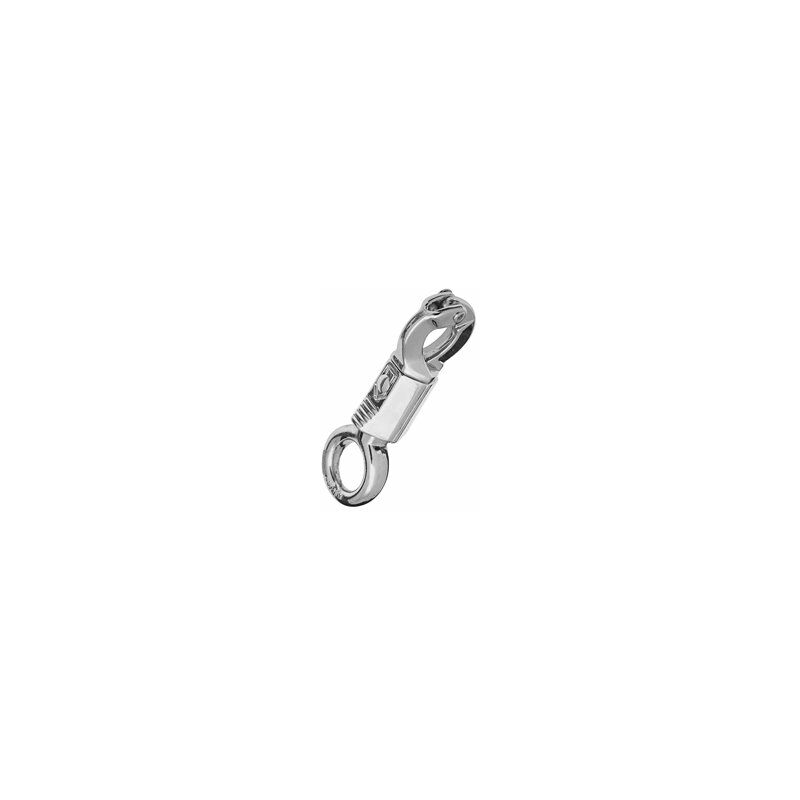 foto del prodotto alfa dyser moschettone rinforzato con anello fisso 100mm