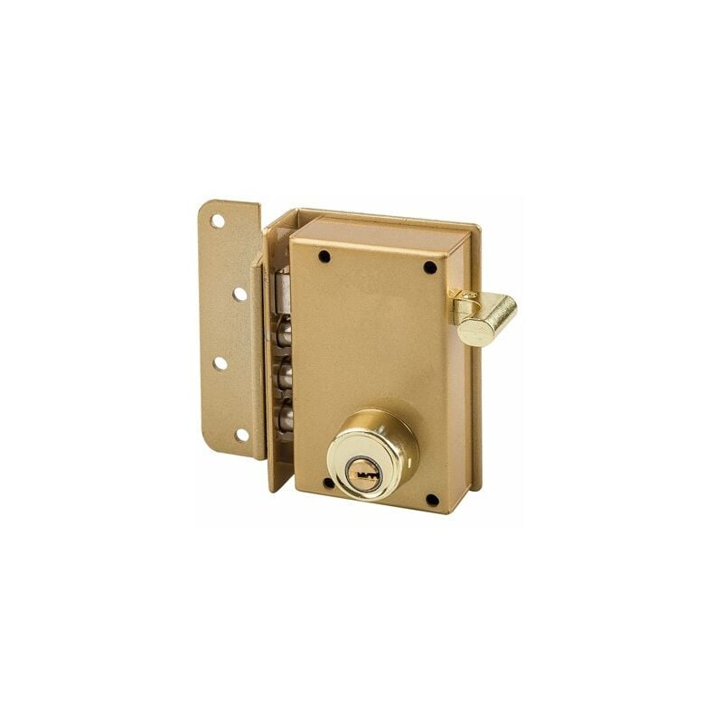 foto del prodotto alfa dyser serratura di sicurezza da sovrapposizione 85 serratura destra verniciata