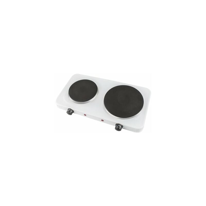 foto del prodotto alfa fornello elettrico bianco 2 fuochi 2500w k ken