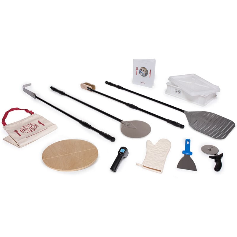 foto del prodotto alfa kit pizzaiolo pale ricettario cassetta per panetti e accessori