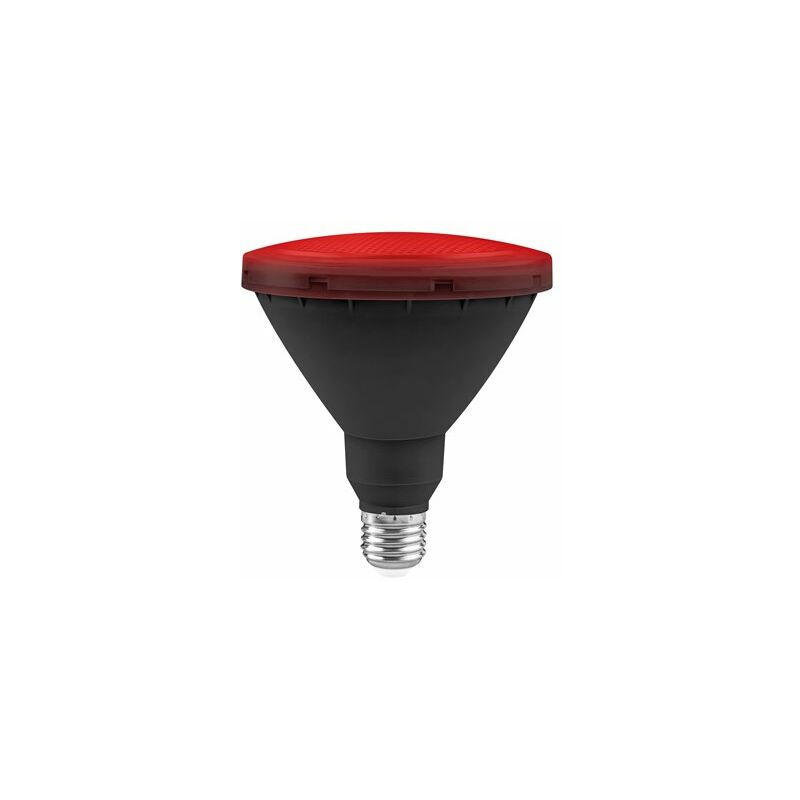foto del prodotto alfa lampadina led da giardino par38 ip65 matel e27 15w rossa